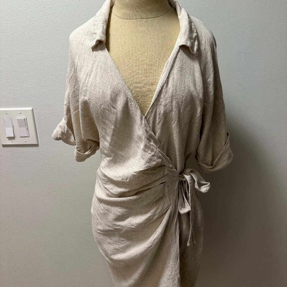 Asos Linen Collared Dress